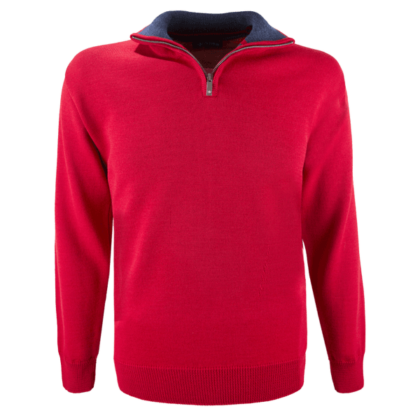 Pulover (închidere 3/4) Kama Sweater 4105 red