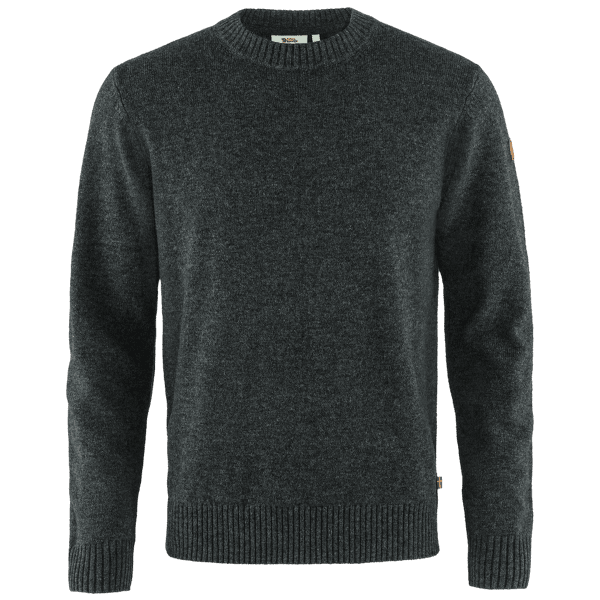 Pulover Fjällräven Övik Round-neck Sweater Men Dark Grey 030