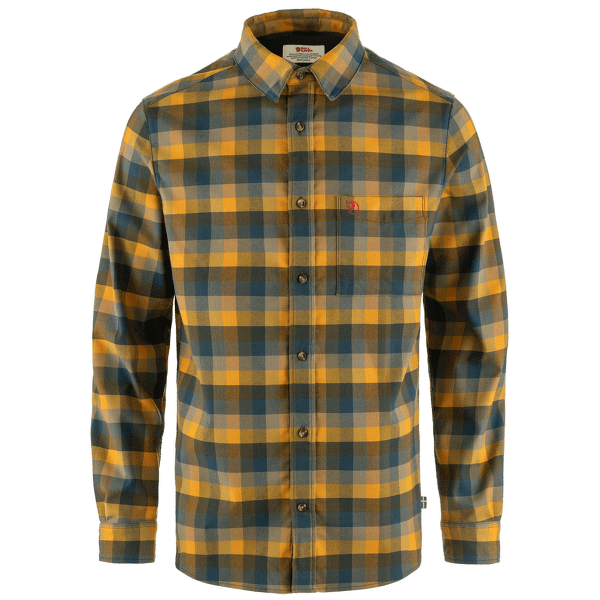 Cămașă cu mânecă lungă Fjällräven Lappland Stretch Flannel Shirt Men Laurel Green-Mountain Blue