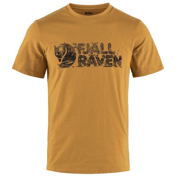 Tricou cu mânecă scurtă Fjällräven Lush Logo T-Shirt Men Acorn