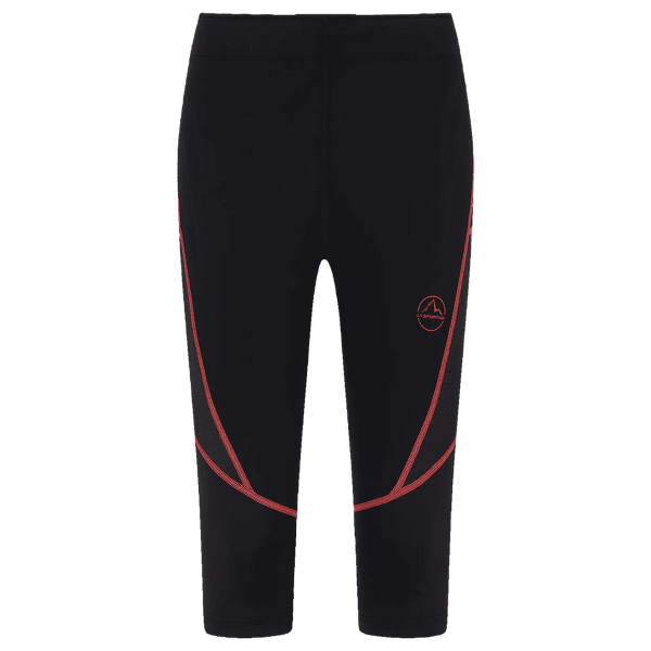 Colanți 3/5 La Sportiva TRIUMPH TIGHT 3/4 Women Black/Hibiscus