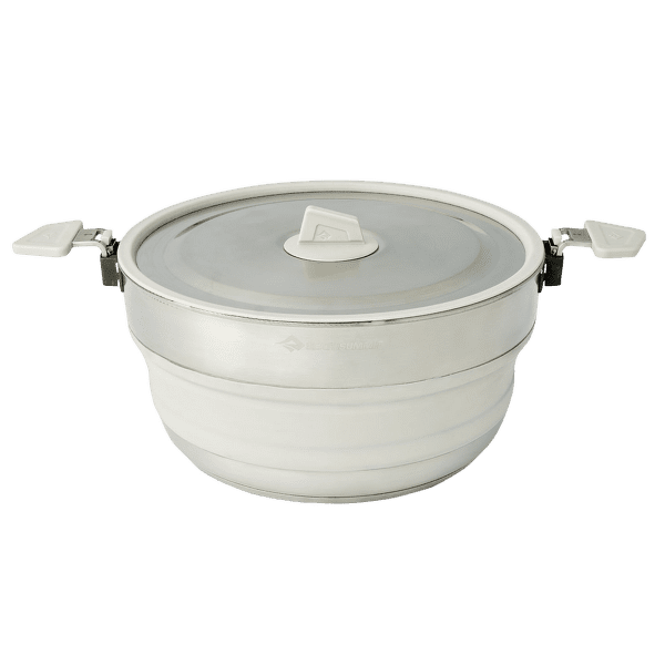 Oală Sea to Summit Detour Stainless Steel Collapsible Pot - 5L Moonstruck Grey