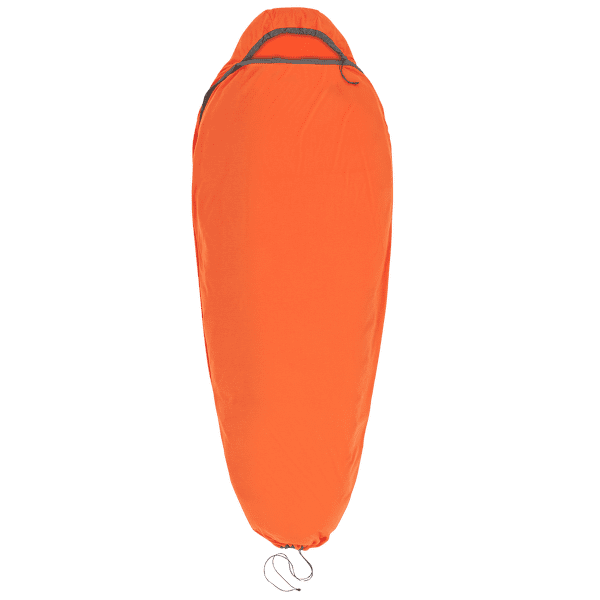 Inserție pentru sac de dormit Sea to Summit Reactor Extreme Sleeping Bag Liner - Mummy w/ Drawcord Standard Spicy Orange