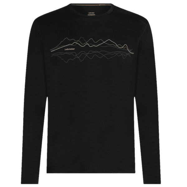 Tricou cu mânecă lungă Icebreaker Merino 200 Oasis LS Crewe Icebreaker Men BLACK