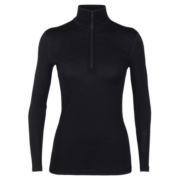 Tricou cu mânecă lungă Icebreaker Oasis LS Half Zip Women (104380) Black001