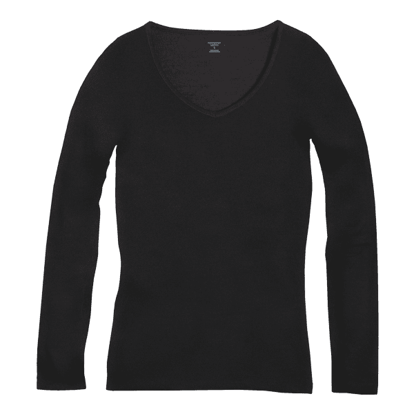 Tricou cu mânecă lungă Icebreaker Siren LS Sweetheart Women (103194) Black001