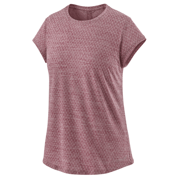 Tricou cu mânecă scurtă Patagonia Ridge Flow Shirt Women Evening Mauve