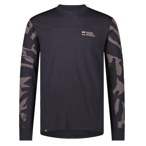 Tricou cu mânecă lungă Mons Royale REDWOOD ENDURO VLS Shale / Fragments