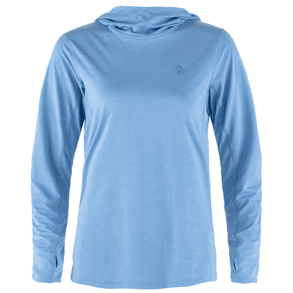 Tricou cu mânecă lungă Fjällräven Abisko Sun-hoodie Women Ultramarine