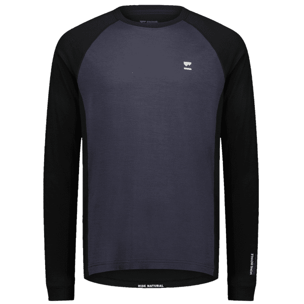 Tricou cu mânecă lungă Mons Royale Tarn Merino Long Sleeve 9 Iron / Black
