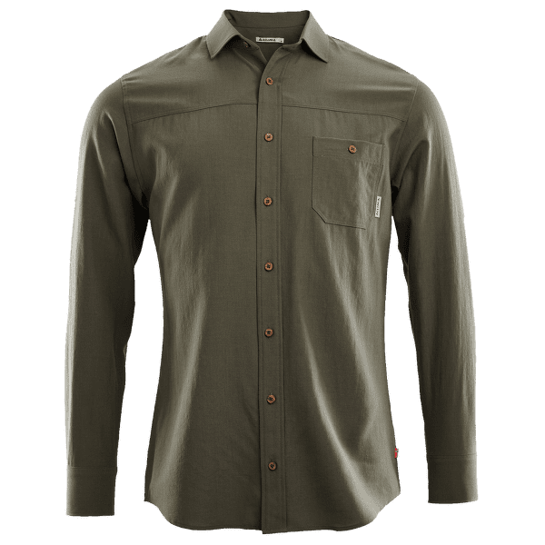 Cămașă cu mânecă lungă Aclima LeisureWool Woven Wool Shirt Men Ranger Green