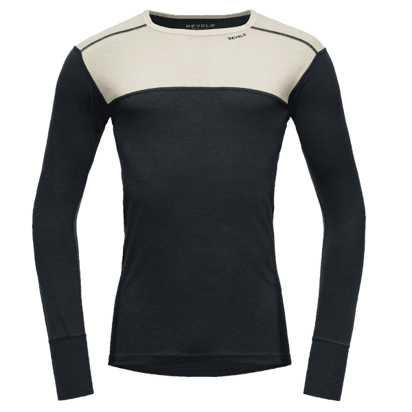 Tricou cu mânecă lungă Devold Lauparen Merino 190 Shirt Men 010C RAW WHITE/INK/BLACK