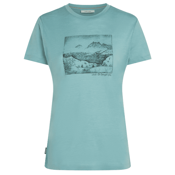 Tricou cu mânecă scurtă Icebreaker Merino 150 Tech Lite SS Tee Sunrise Summit Women HYDRO