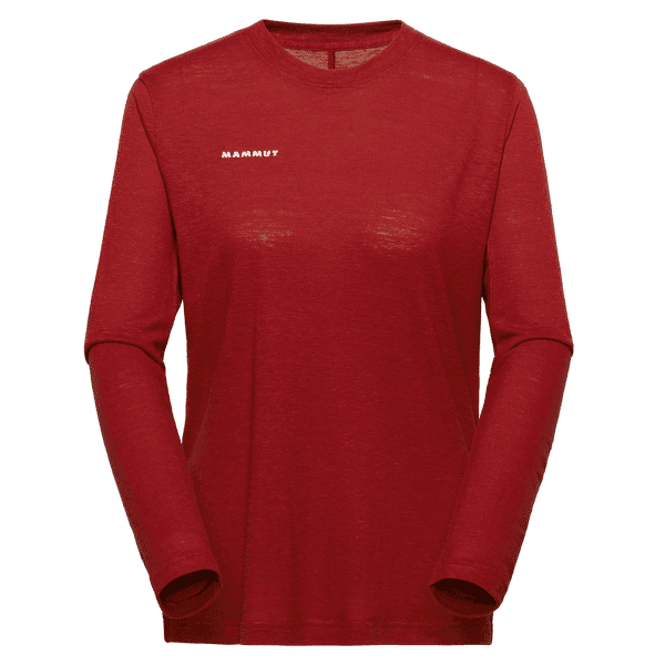 Tricou cu mânecă lungă Mammut MASSONE LIGHT LONGSLEEVE WOMEN 3818 dark mammut red