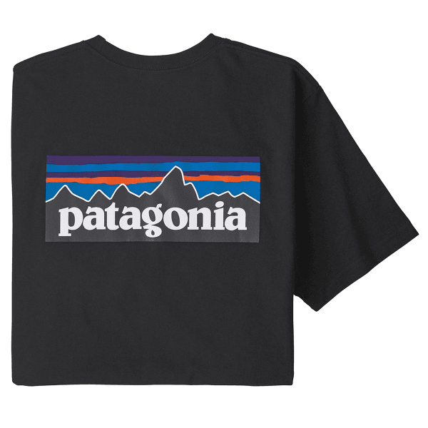 Tricou cu mânecă scurtă Patagonia P-6 Logo Responsibili Tee Men Black