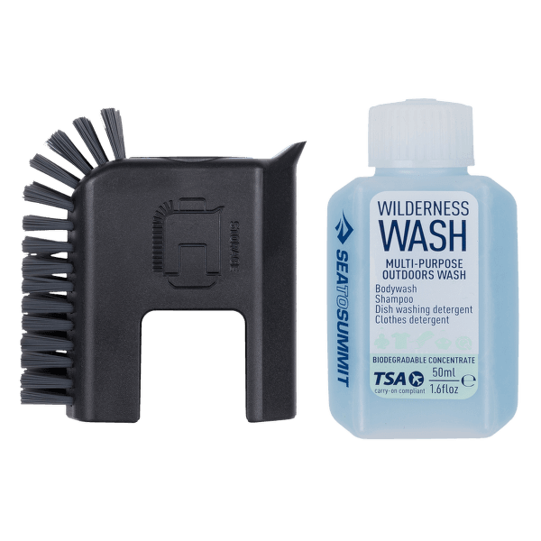 Set Sea to Summit Camp Kitchen Pot Scrubber 2 Piece Set Black-Black