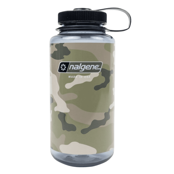 Sticlă Nalgene Wide Mouth Sustain 1000 ml Gray w/Black Camo