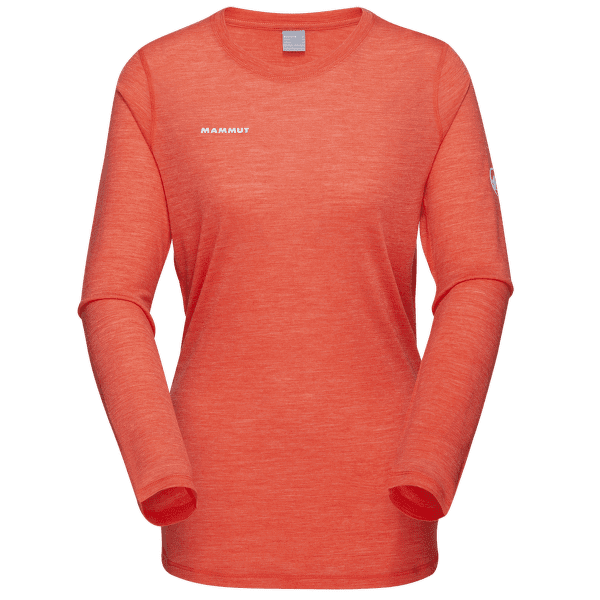 Tricou cu mânecă lungă Mammut Tree Wool FL Longsleeve Women 2281 peach melange