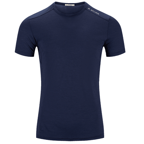 Tricou cu mânecă scurtă Aclima LightWool 140 Trail Tee Men Navy Blazer