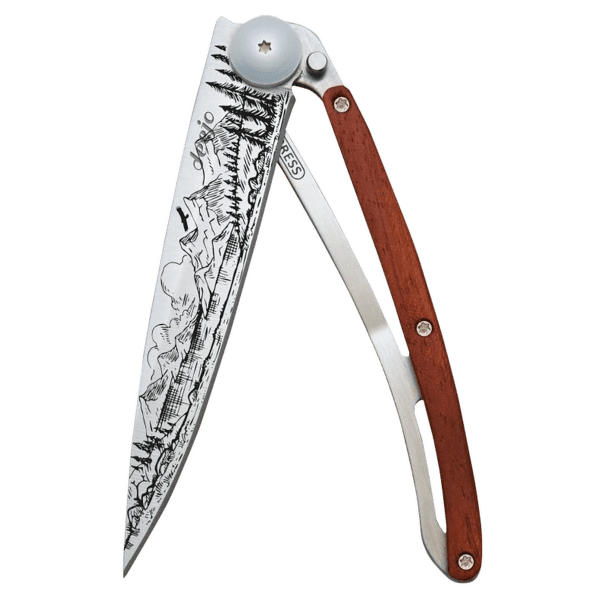 Cuțit Deejo Mountain 37g, Coral Wood