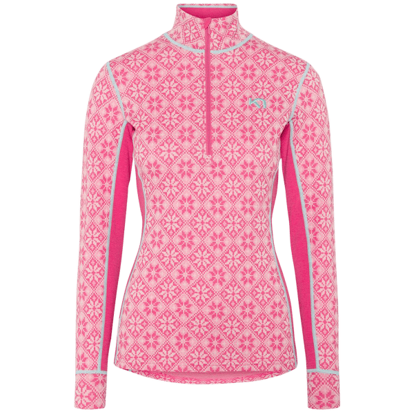 Tricou cu mânecă lungă Kari Traa Rose H/Z (622691) SPINK/BRIGHT PINK