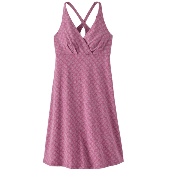 Rochie Patagonia Amber Dawn Dress Women Future Flowers: Faded Magenta
