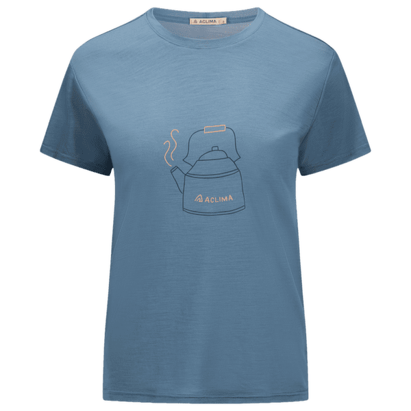 Tricou cu mânecă scurtă Aclima LightWool 140 Classic Tee Kettle Women Blue Fusion