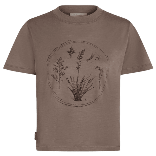 Tricou cu mânecă scurtă Icebreaker Merino 150 Tech Lite SS Crop Tee Seed Story Women PORCINI