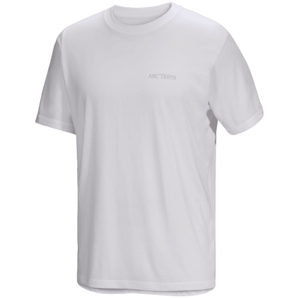 Tricou cu mânecă scurtă Arcteryx Kragg SL Cotton Blurred Bird SS Men White Light / Atmos