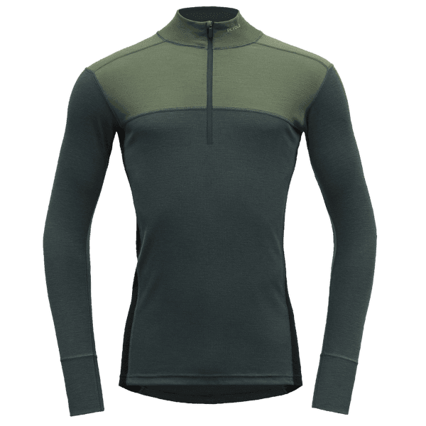 Tricou cu mânecă lungă Devold Lauparen Merino 190 Zip Neck Men 421A FOREST