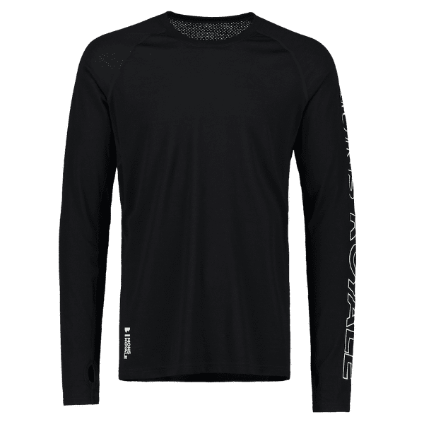 Tricou cu mânecă lungă Mons Royale Temple Merino Air-Con LS Men Black