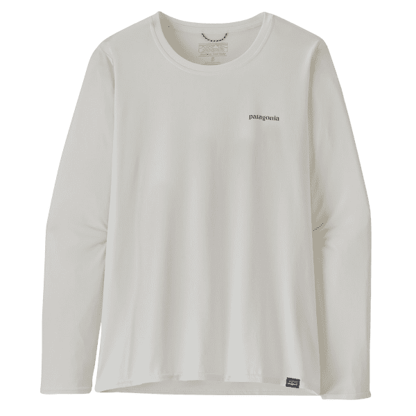 Tricou cu mânecă lungă Patagonia Cap Cool Daily Graphic Shirt Waters Long Sleeve Women Boardshort Logo Light Plume Grey: White