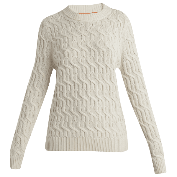 Pulover Icebreaker Merino Cable Knit Crewe Sweater Women UNDYED