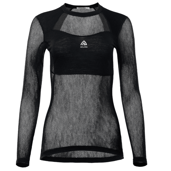Tricou cu mânecă scurtă Aclima WoolNet Light Crewneck Women Jet Black