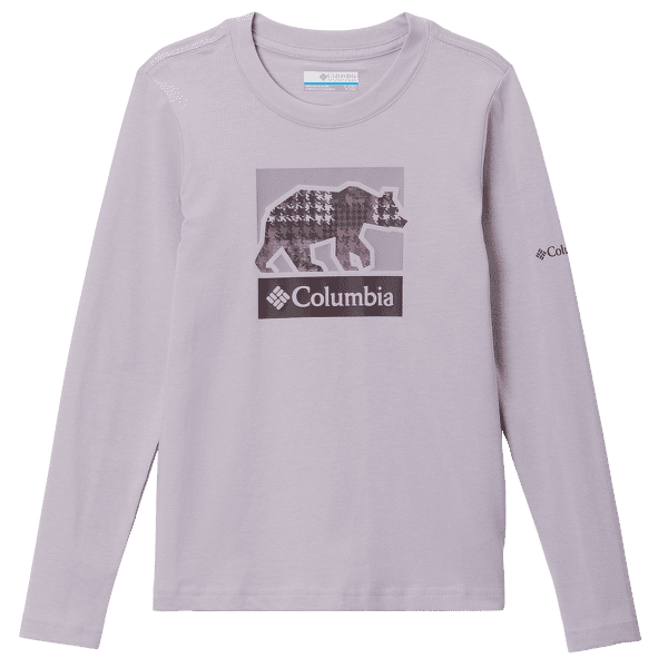 Tricou cu mânecă lungă Columbia Hazeldel Hill™ Long Sleeve Graphic Tee Girls Lavender Pearl, Barely Printed 551