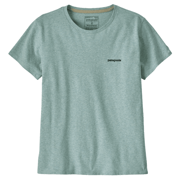 Tricou cu mânecă scurtă Patagonia P-6 Logo Responsibili-Tee Women P-6 Outline: Virtually Blue