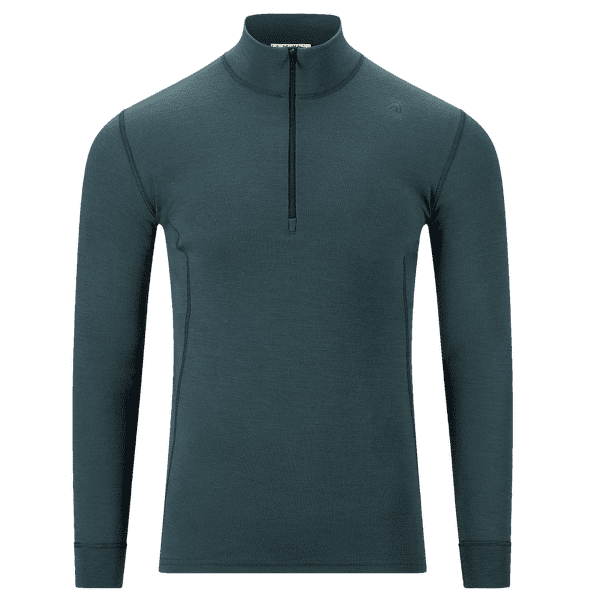 Tricou cu mânecă lungă Aclima WarmWool Mock Neck Shirt Men Green Gables
