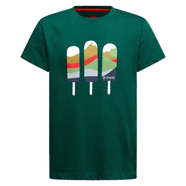 Tricou cu mânecă scurtă La Sportiva ICY MOUNTAINS T-SHIRT Kids Jungle