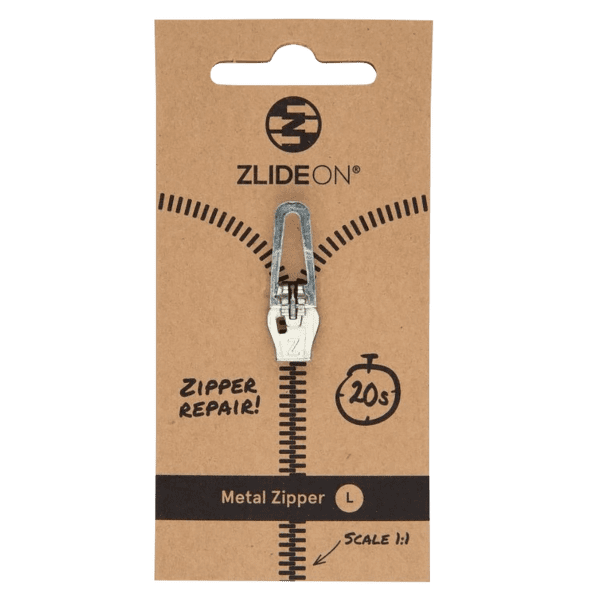 ZlideON Repair slider for metal zipper Silver