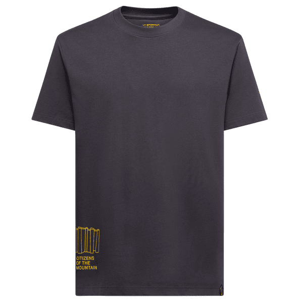 Tricou cu mânecă scurtă La Sportiva CITIZEN OF THE MOUNTAIN Men Onyx/Yellow