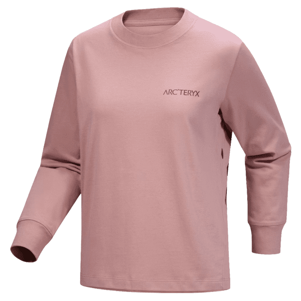 Tricou cu mânecă lungă Arcteryx Kragg Cotton Bird Crew LS Women Bliss / Mars
