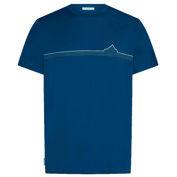 Tricou cu mânecă scurtă Icebreaker Merino 150 Tech Lite SS Tee Range Stripes Men ATLANTIS