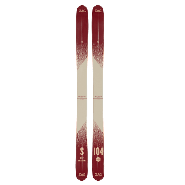 Schi Zag Skis Slap 104 BURGUNDY/BEIGE
