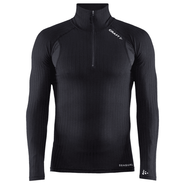 Tricou cu mânecă lungă Craft Active Extreme X Zip LS Men 999000 Black