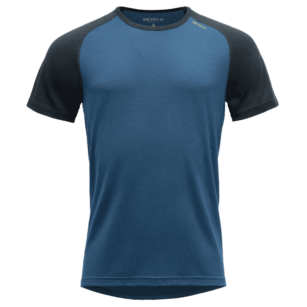 Tricou cu mânecă scurtă Devold Jakta Merino 200 T-Shirt Men 422E FLOOD/INK