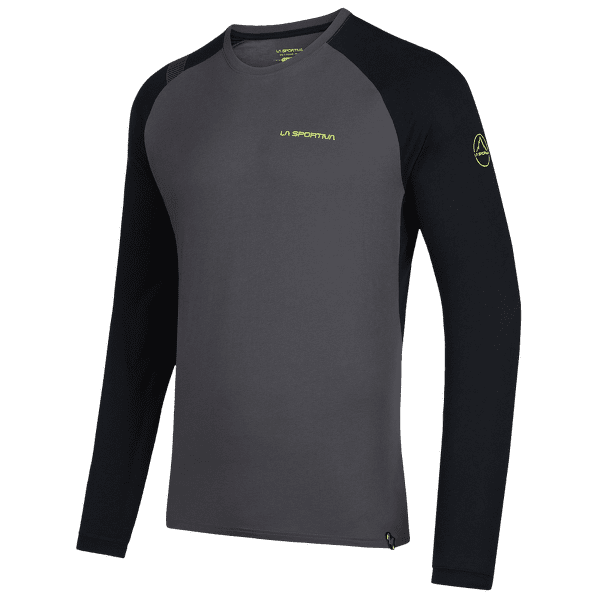Tricou cu mânecă lungă La Sportiva BACK LOGO LONG SLEEVE Men Carbon/Lime Punch