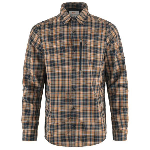 Cămașă cu mânecă lungă Fjällräven Abisko Hike Shirt LS Men Dark Navy-Buckwheat Brown