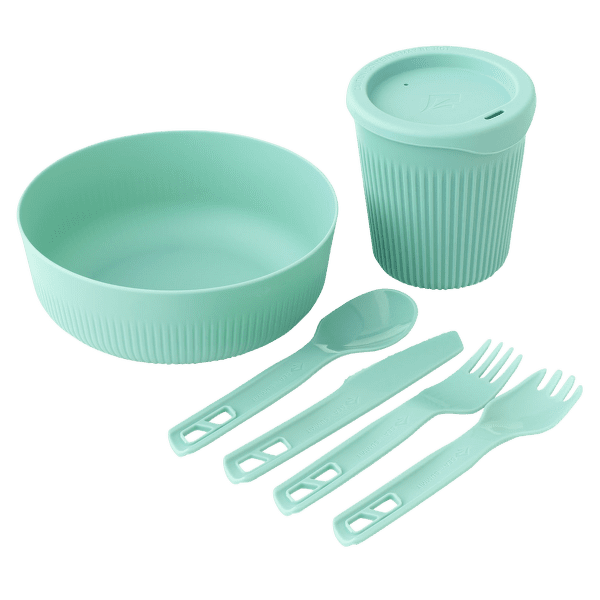 Set Sea to Summit Passage Dinnerware Set - [1P] [6 Piece] Aqua Sea Blue