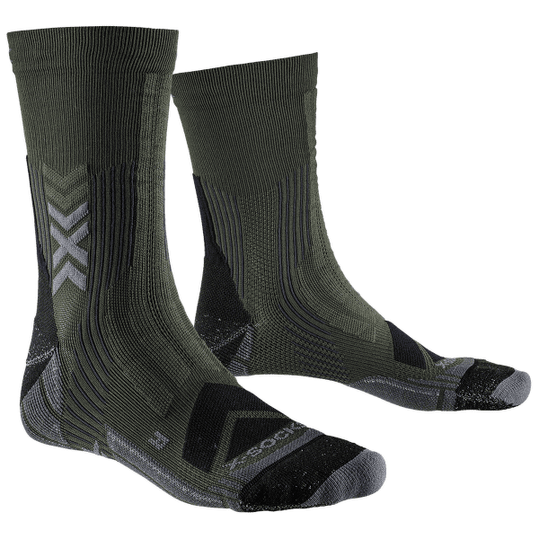 Șosete X-Bionic HIKE EXPERT SILVER CREW DARK SAGE/BLACK