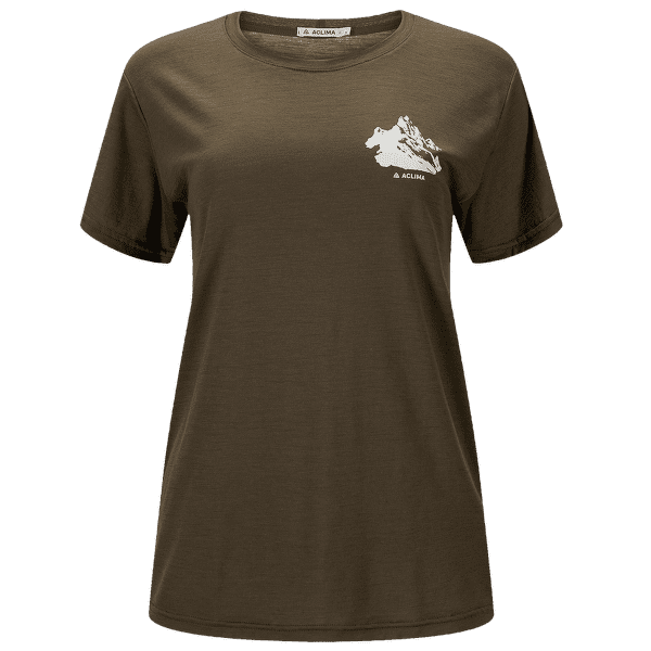 Tricou cu mânecă scurtă Aclima LightWool Tee Mountain Women Tarmac
